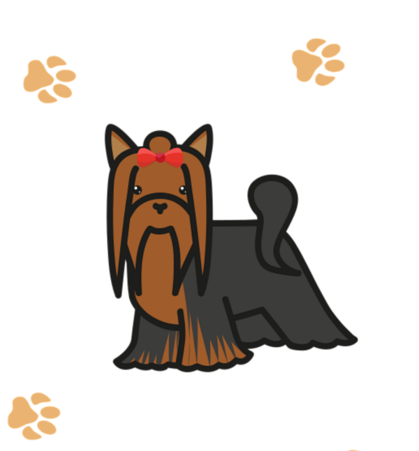 Graphic of an adult dog for boarding service in Harrisburg